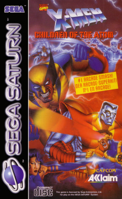 X-Men: Children Of The Atom for the Sega Saturn Front Cover Box Scan