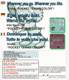 Scan of Pocket Tennis Color