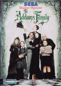 The Addams Family for the Sega Master System Front Cover Box Scan