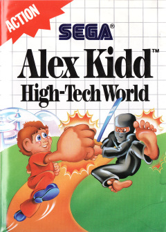 Alex Kidd: High-Tech World for the Sega Master System Front Cover Box Scan