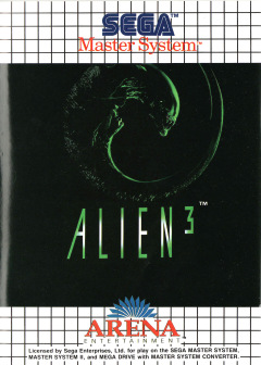 Alien 3 for the Sega Master System Front Cover Box Scan