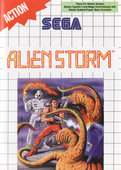Alien Storm for the Sega Master System Front Cover Box Scan
