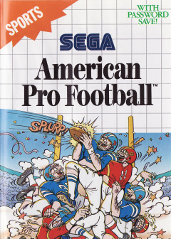 American Pro Football for the Sega Master System Front Cover Box Scan