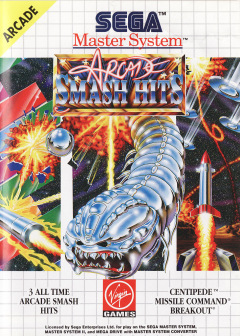 Arcade Smash Hits for the Sega Master System Front Cover Box Scan