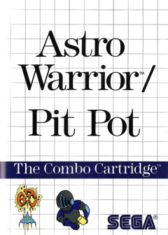 Astro Warrior / Pit Pot for the Sega Master System Front Cover Box Scan