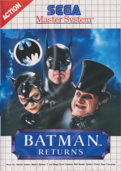 Batman Returns for the Sega Master System Front Cover Box Scan
