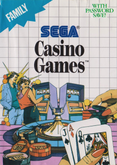 Casino Games for the Sega Master System Front Cover Box Scan