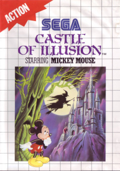 Castle of Illusion starring Mickey Mouse for the Sega Master System Front Cover Box Scan