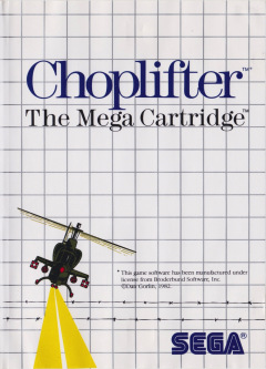 Choplifter for the Sega Master System Front Cover Box Scan