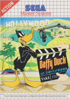 Daffy Duck in Hollywood for the Sega Master System Front Cover Box Scan