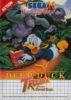 Deep Duck Trouble starring Donald Duck for the Sega Master System Front Cover Box Scan