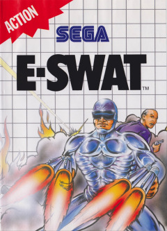 E-SWAT for the Sega Master System Front Cover Box Scan
