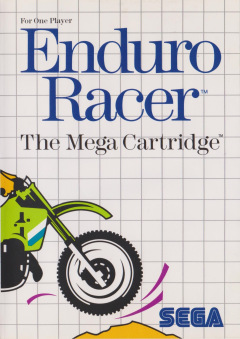 Enduro Racer for the Sega Master System Front Cover Box Scan
