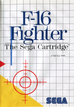 F-16 Fighter for the Sega Master System Front Cover Box Scan