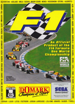 F1 for the Sega Master System Front Cover Box Scan