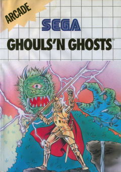 Ghouls'n Ghosts for the Sega Master System Front Cover Box Scan