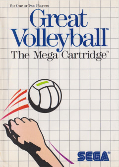 Great Volleyball for the Sega Master System Front Cover Box Scan