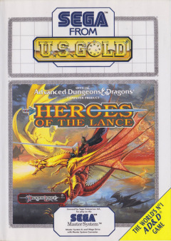 Heroes of the Lance for the Sega Master System Front Cover Box Scan