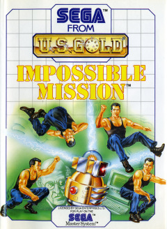 Impossible Mission for the Sega Master System Front Cover Box Scan