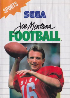 Joe Montana Football  for the Sega Master System Front Cover Box Scan