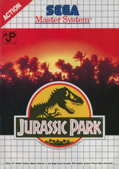 Jurassic Park for the Sega Master System Front Cover Box Scan