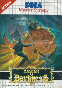 Master of Darkness for the Sega Master System Front Cover Box Scan