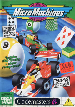 Micro Machines for the Sega Master System Front Cover Box Scan
