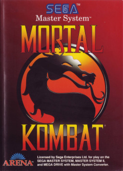 Mortal Kombat for the Sega Master System Front Cover Box Scan
