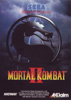 Mortal Kombat II for the Sega Master System Front Cover Box Scan