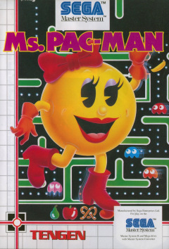 Ms. Pac-Man for the Sega Master System Front Cover Box Scan
