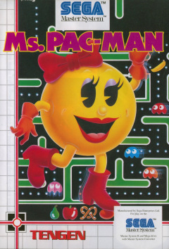 Ms. Pac-Man for the Sega Master System Front Cover Box Scan