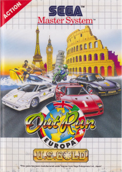 Out Run Europa for the Sega Master System Front Cover Box Scan