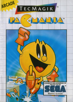 Pacmania for the Sega Master System Front Cover Box Scan