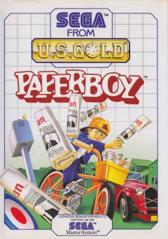 Paperboy for the Sega Master System Front Cover Box Scan
