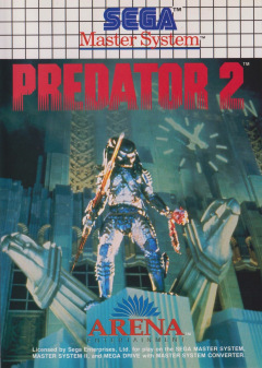 Predator 2 for the Sega Master System Front Cover Box Scan