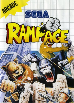 Rampage for the Sega Master System Front Cover Box Scan