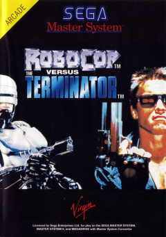 RoboCop Versus The Terminator for the Sega Master System Front Cover Box Scan