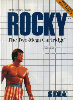 Rocky for the Sega Master System Front Cover Box Scan