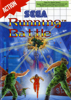 Running Battle for the Sega Master System Front Cover Box Scan