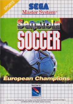 Sensible Soccer for the Sega Master System Front Cover Box Scan