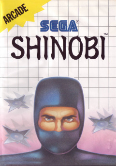 Shinobi for the Sega Master System Front Cover Box Scan