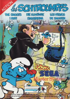 The Smurfs for the Sega Master System Front Cover Box Scan