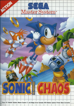 Sonic The Hedgehog Chaos for the Sega Master System Front Cover Box Scan