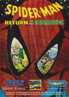 Spider-Man: Return of the Sinister Six for the Sega Master System Front Cover Box Scan