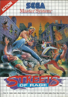 Streets of Rage for the Sega Master System Front Cover Box Scan