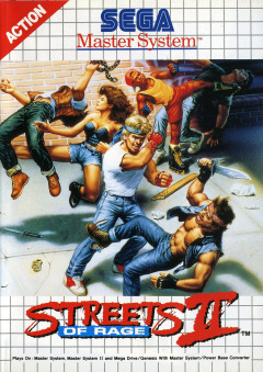 Streets of Rage II for the Sega Master System Front Cover Box Scan