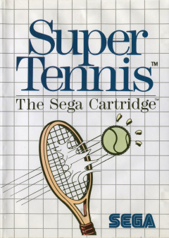 Super Tennis for the Sega Master System Front Cover Box Scan