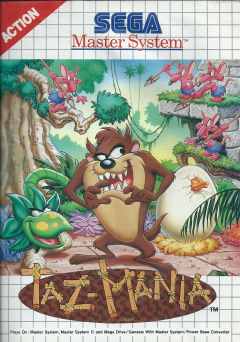 Taz-Mania for the Sega Master System Front Cover Box Scan