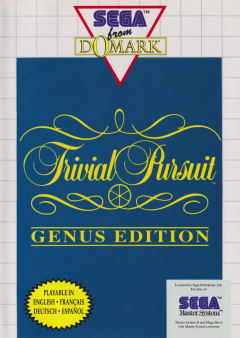 Trivial Pursuit: Genus Edition for the Sega Master System Front Cover Box Scan