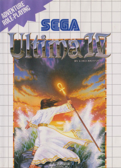 Ultima IV: Quest of the Avatar for the Sega Master System Front Cover Box Scan